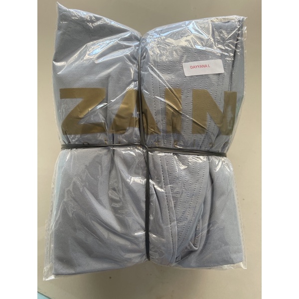 Dayyana L ORI zain hijab collection jilbab instan syari-Silver/abu muda