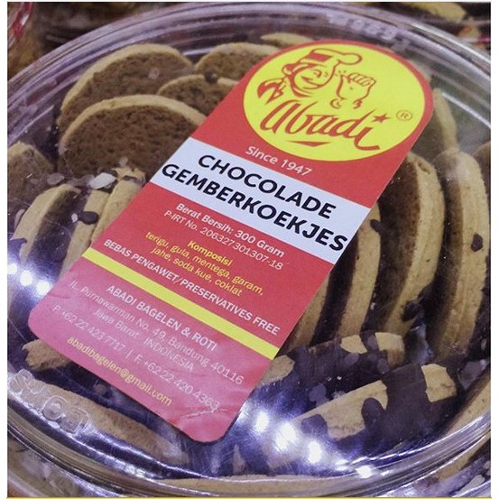 

ABADI BAGELEN Chocolade Gemberkoekjes COOKIES BANDUNG SALE PROMO BEST SELLER HITS ORIGINAL ENAK GIFT