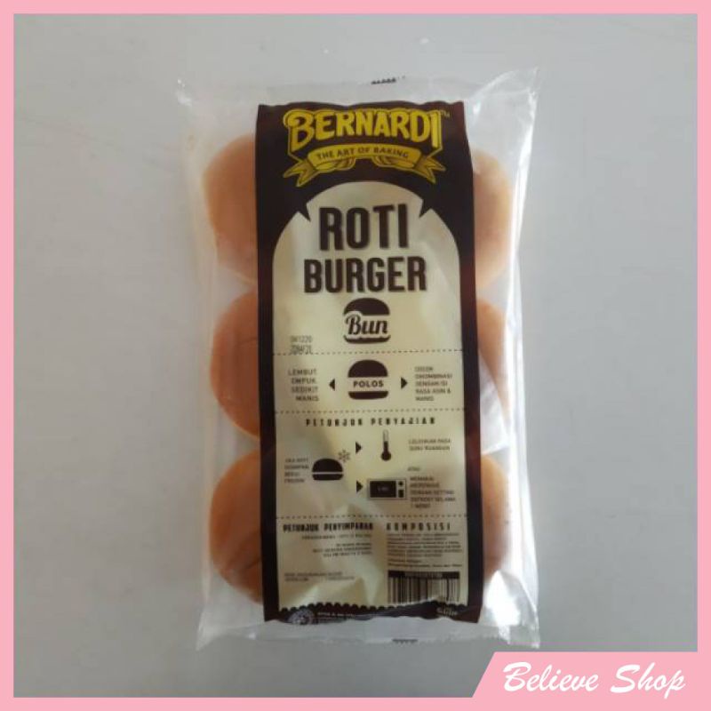 

Roti Burger Polos Bernardi 300 gr