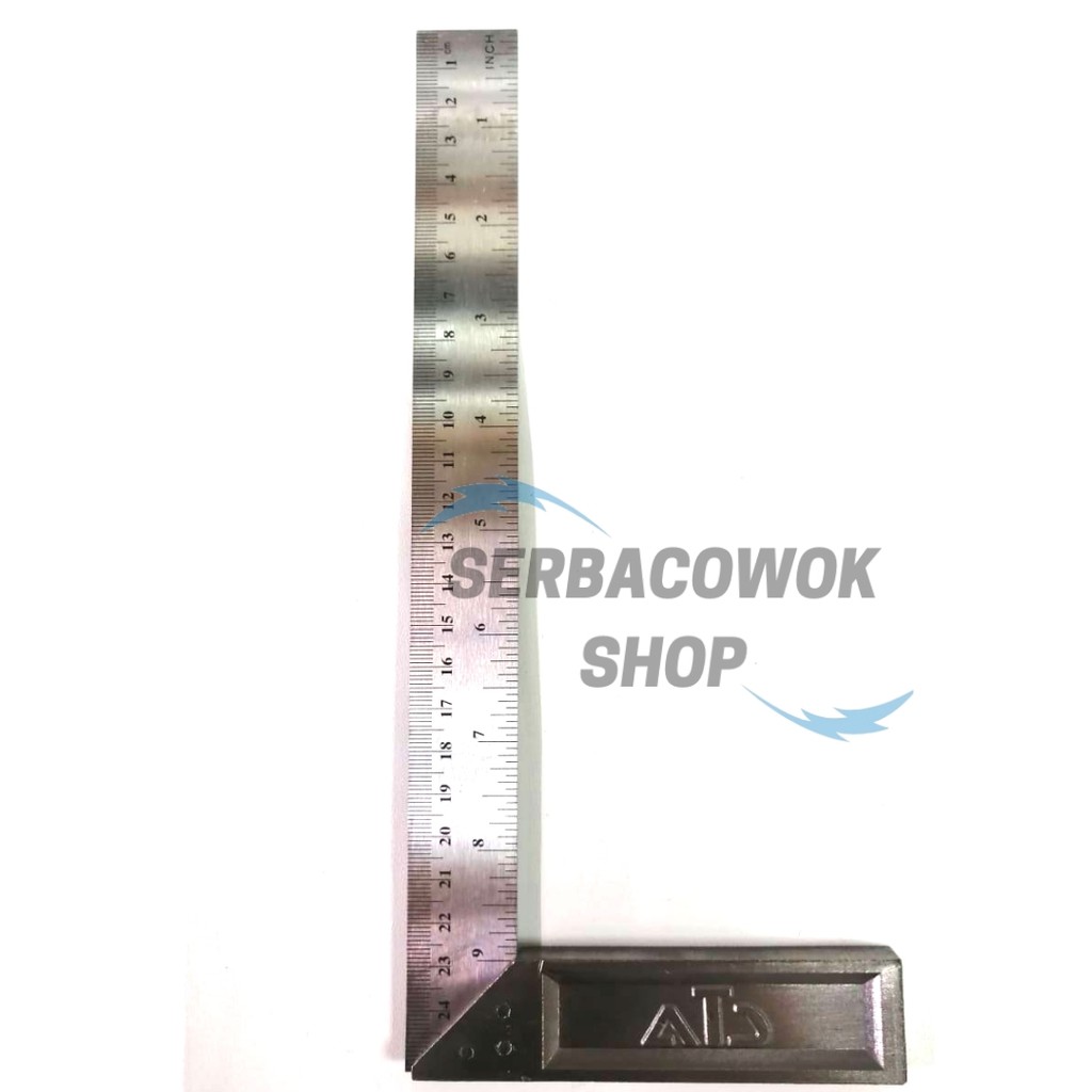 Penggaris Siku 10 Inch 25cm Tukang Angle Ruler 90 Derajat Merk ATS Termurah Berkualitas