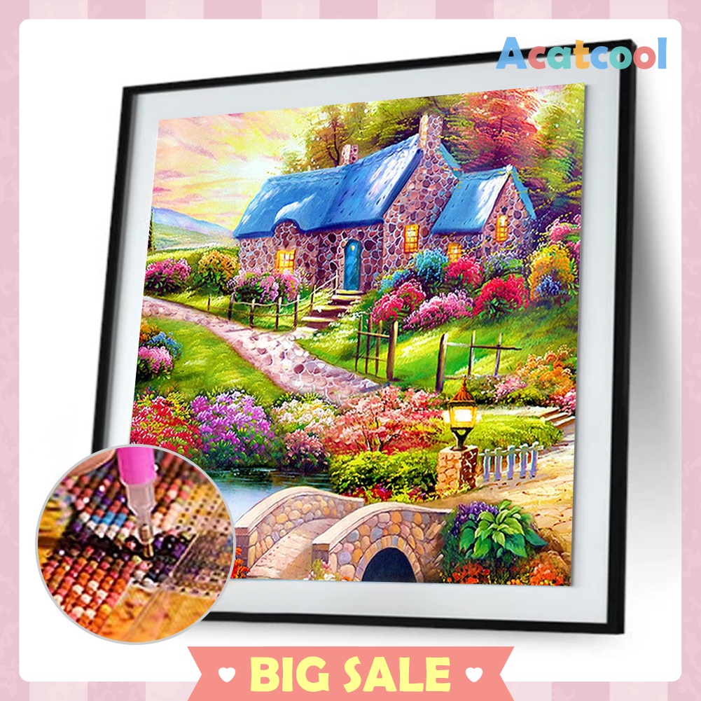 5D DIY Full Drill Diamond Painting Landscape Cross Stitch Embroidery Mosaic