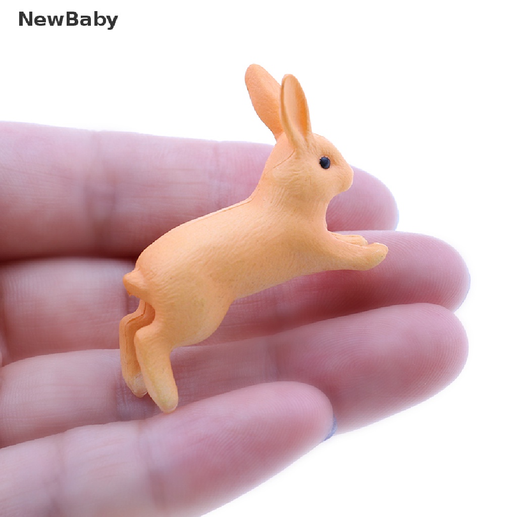 NewBaby 2/4pcs Rabbit Ornaments Miniature Figurine Micro Landscape Terrarium Fairy Decor ID