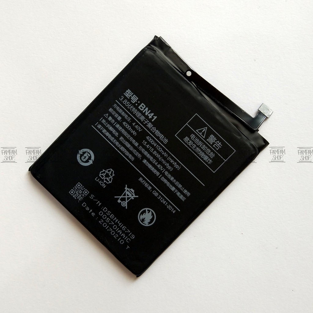 Baterai XiaoMi BN41 Redmi Note 4 4X BN 41 Xiao Mi Batre Batrai Battery Mediatek HP Snap Dragon