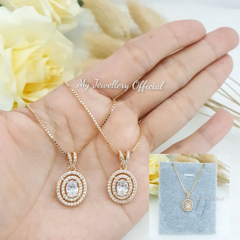 Kalung lapis emas 18k