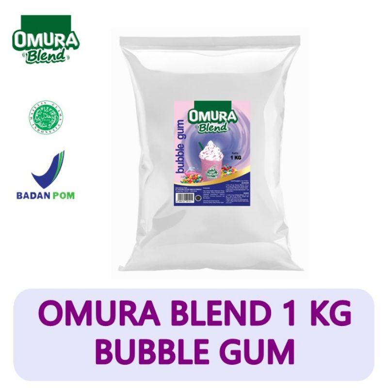 

SERBUK MINUMAN OMURA BLEND BUBBLE GUM 1 KG