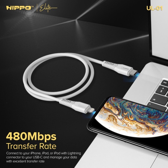 Hippo Elite UL-01 USB-C to Lightning Cable MFI Certification PD 20W