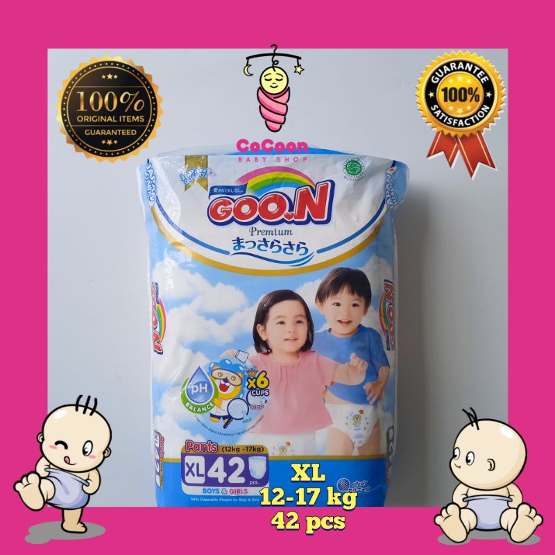 Popok Bayi Goon Premium Massara Sara Pants Tipe Celana Jumbo XL42 XL 42 Unisex