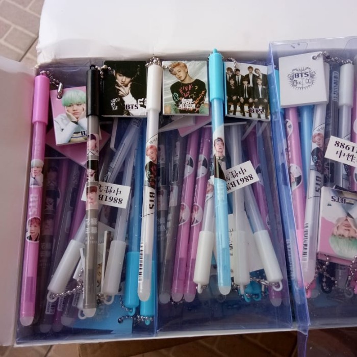 

Dijual Pulpen Unik Karakter Bt21 Atau Bts Gel Isi 12 Pcs Berkualitas