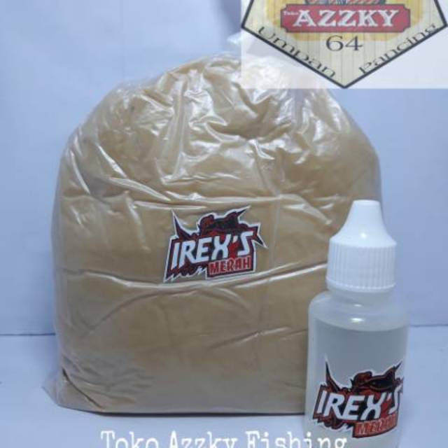 Umpan galatama lele lemak kuda irex s merah 1kg dan essen irex putih