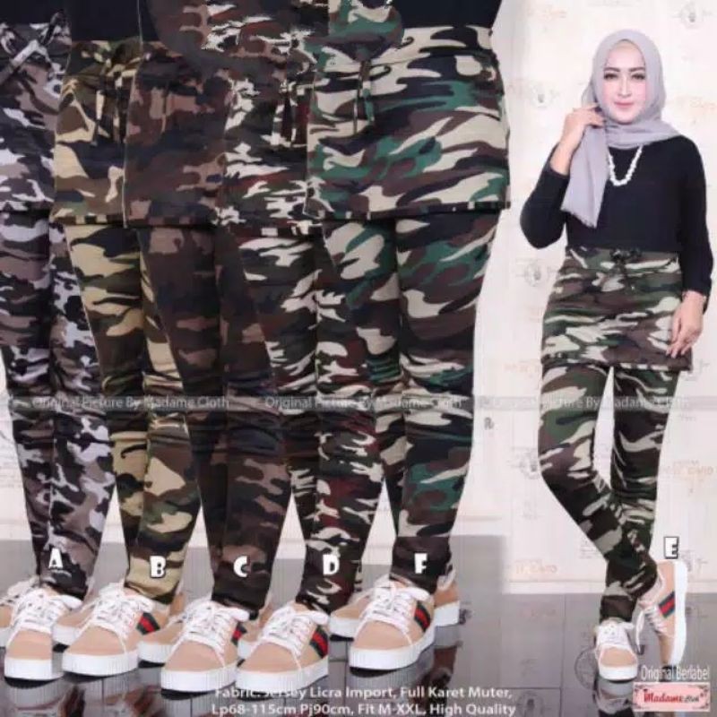 celana rok senam army#olaraga#fashion wanita#muslim