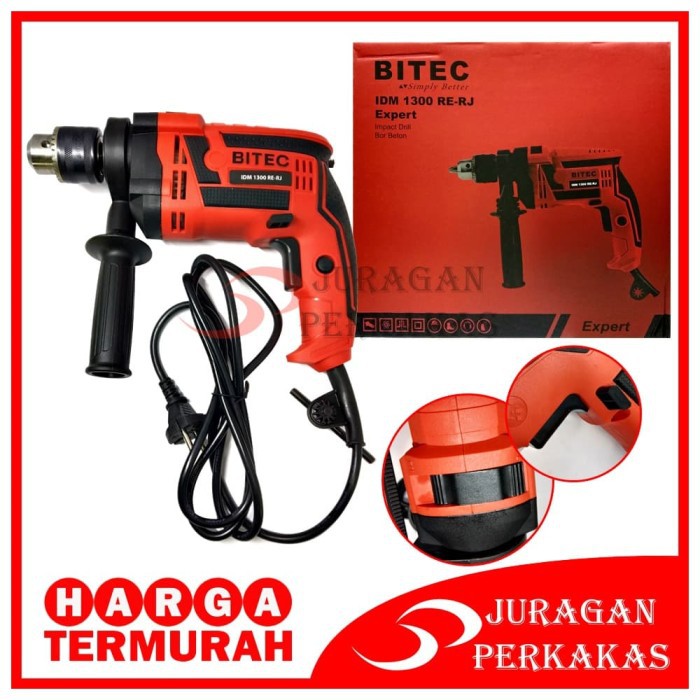BITEC IDM 1300 RE-RJ MESIN BOR BETON TEMBOK BESI LISTRIK 13 MM IMPACT