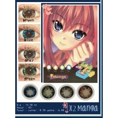 Flash Sale Softlens X2 Manga Cartoon Eyes   Soft len Manga Made in Korea