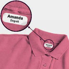 

[BISA COD] Belbana label stiker sticker baju lebel seragam bukan bordir nama