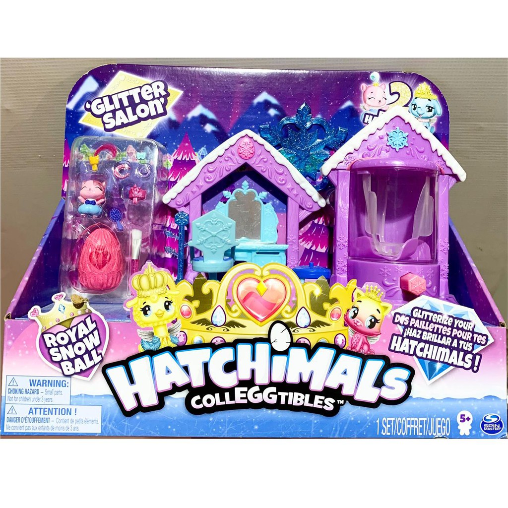 Hatchimals Colleggtibles Royal Snowball Glitter Salon