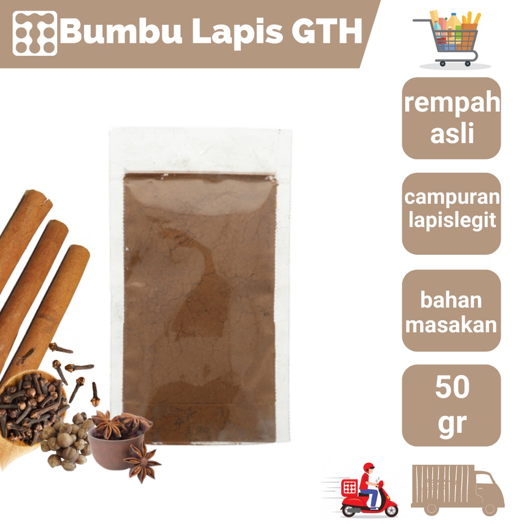 

Bumbu Lapis Gth 50 Gr / Bumbu Lapis Legit