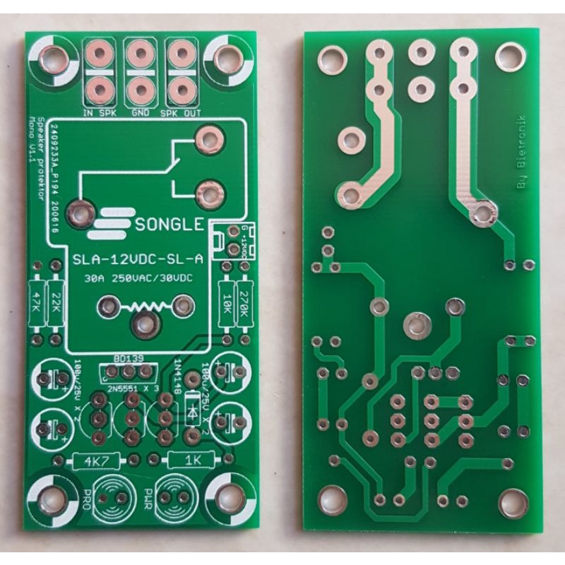 pcb protektor speker mono dobel layer