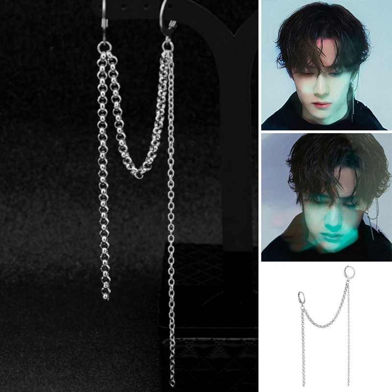 EE0521 - Anting JEPIT Tanpa Tindik Pria Wanita Kpop Korea BTS EXO NCT DAY6 SKZ GOT7 Daniel Enhypen Treasure Day6 BigBang Blackpink Twice Red Velvet Itzy Ive Aespa Loona New Jeans Stayc