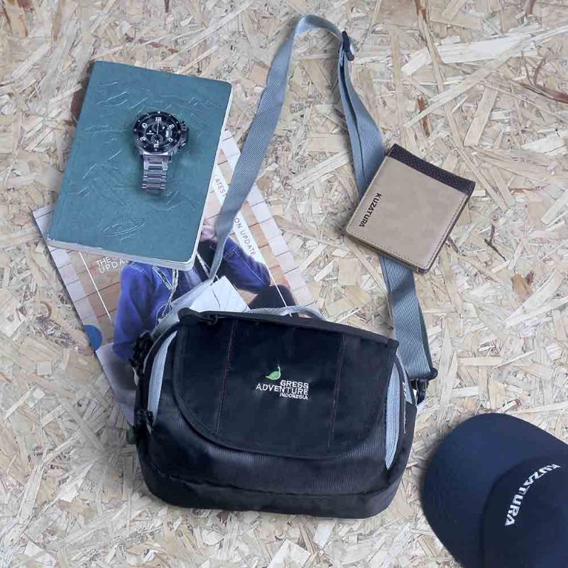 Tas Sling Bag Pria Terbaru | Selempang Gress Adventure GR 10 | Salempang Distro Stylish Original Anti Air Waterproof Tourer Shoulder Bag