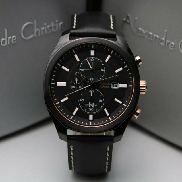 Jam Alexandre christie pria ac 6550 mc original Black list rosegold