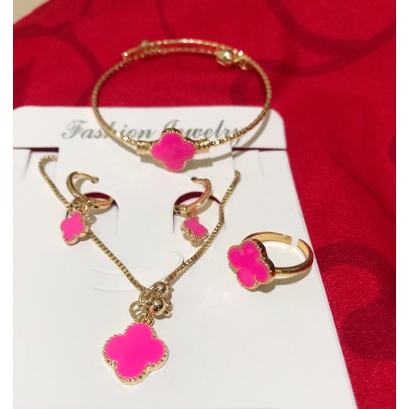 kalung set anak pink xuping