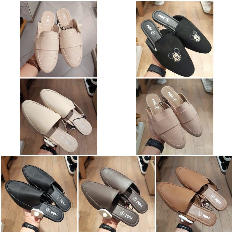 sendal slip mule rubi / sepatu wanita murah