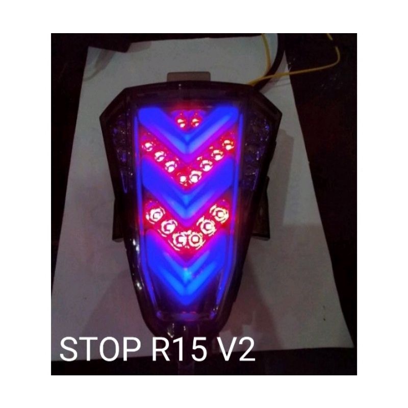 Stop lampu R15 V2/Lampu Stop Belakang R15 V2 Pnp Lampu LED 3in