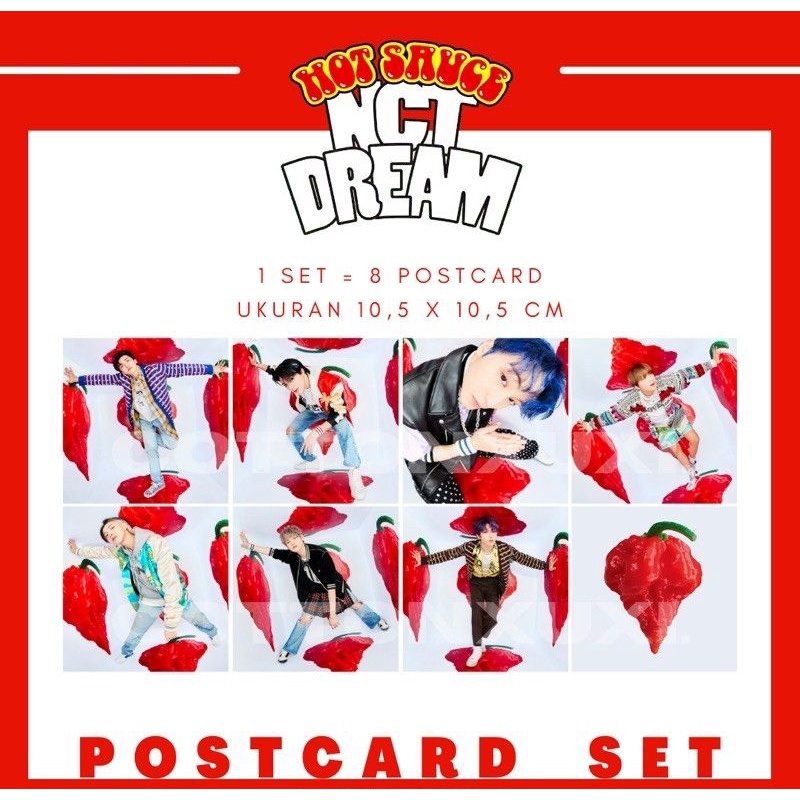 NCT Dream Postcard Hot Sauce 1 set all member