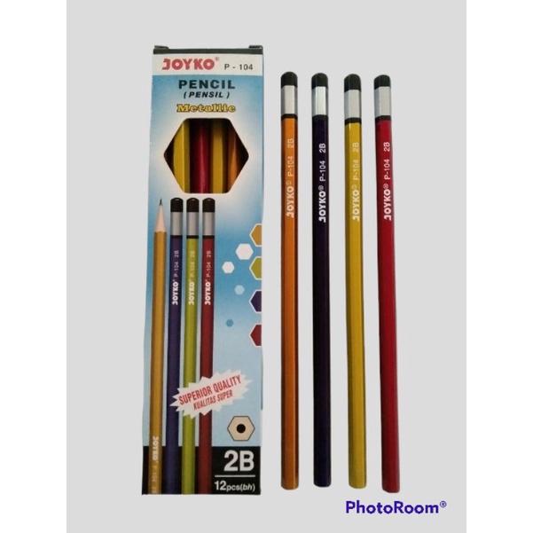 

Joyko P-104 pensil metallic (2B)