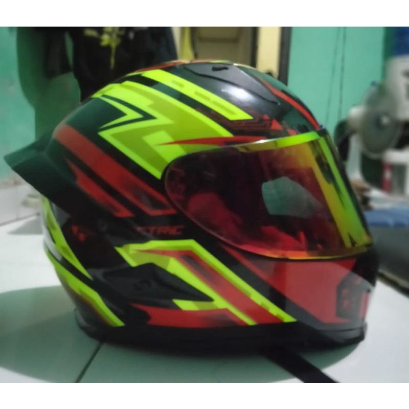 Helm Fullface Second Snail FFS1 Thunder Red Like New