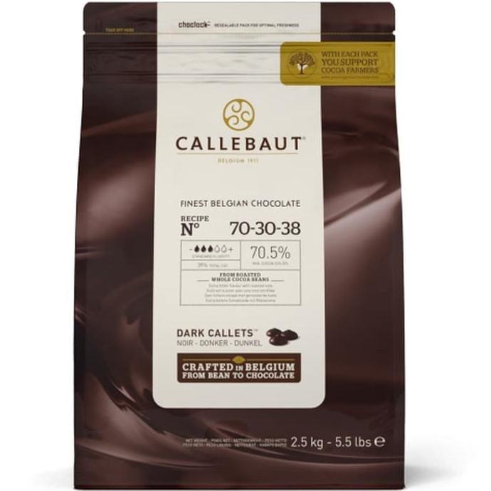 

callebaut dark chocolate couverture 70 % kemasan 100 gr TERLARIS TERPERCAYA ORIGINAL