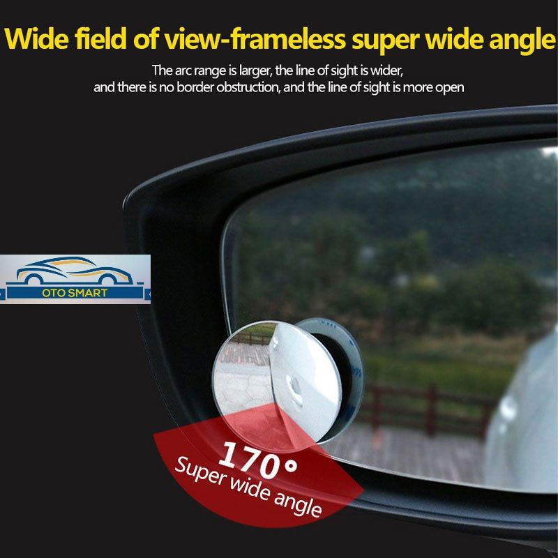 Kaca Spion Cermin Tambahan Blind Spot 360 Mirror 2 In 1 Adjustable