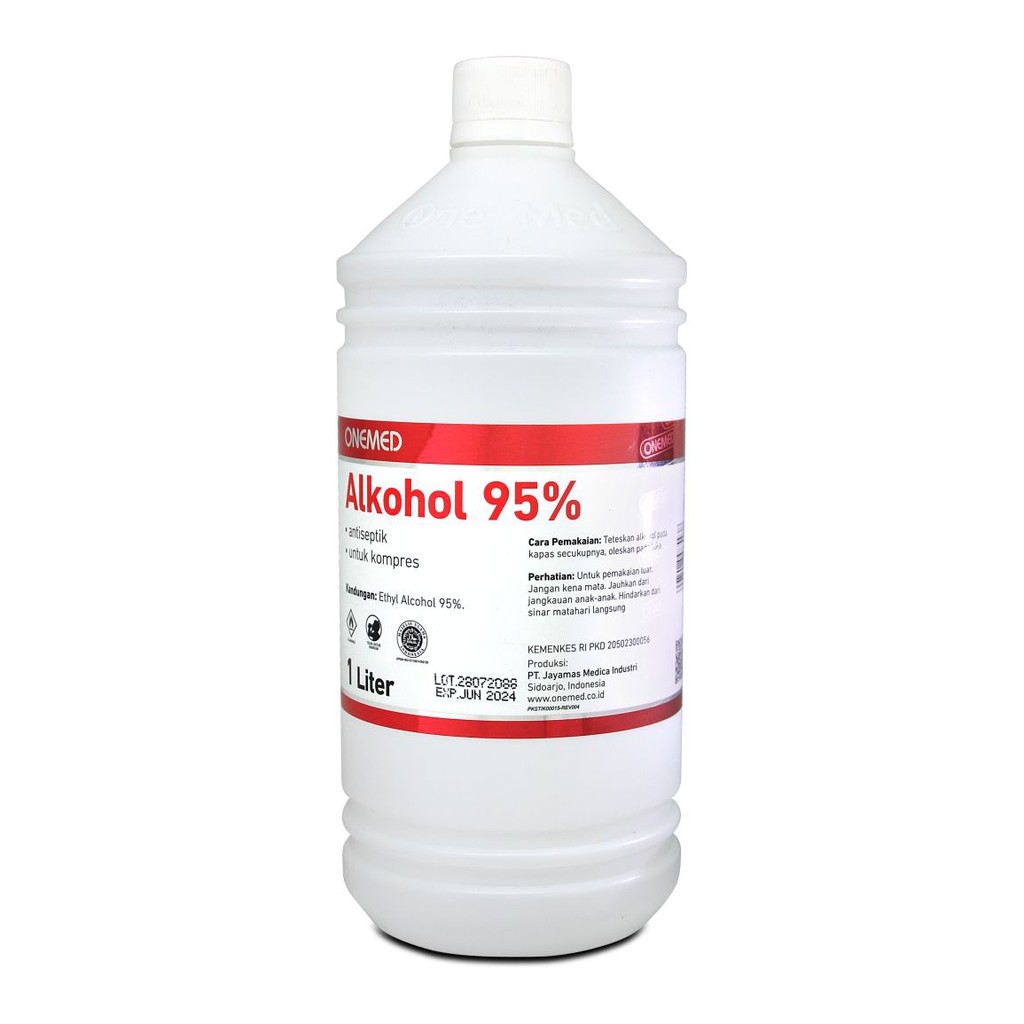 Onemed - Alkohol 95% 1 liter / Alkohol Onemed 95% 1 Liter / Alkohol 1 Liter 95%