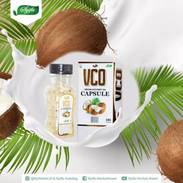 

VCO virgin coconut oil 100 capsule Syifa Asli Original 100%