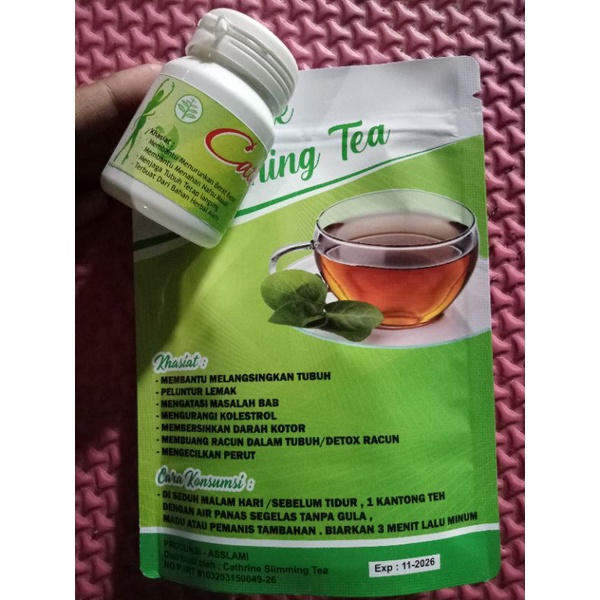 OBAT DIET CATHRINE SLIM & SLIMMING TEA ( KEMASAN LAMA )