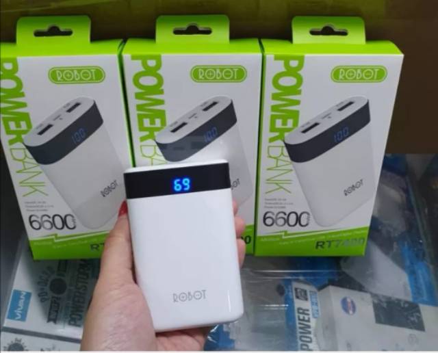 Power Bank 6600mAh ROBOT RT7400 - 6600mAh High Quality