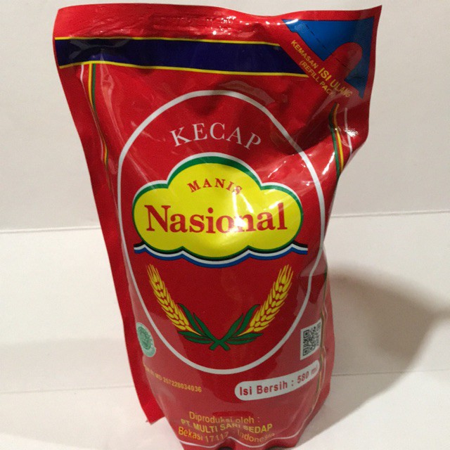 

Kecap Nasional 580 ml eceran/SATUAN