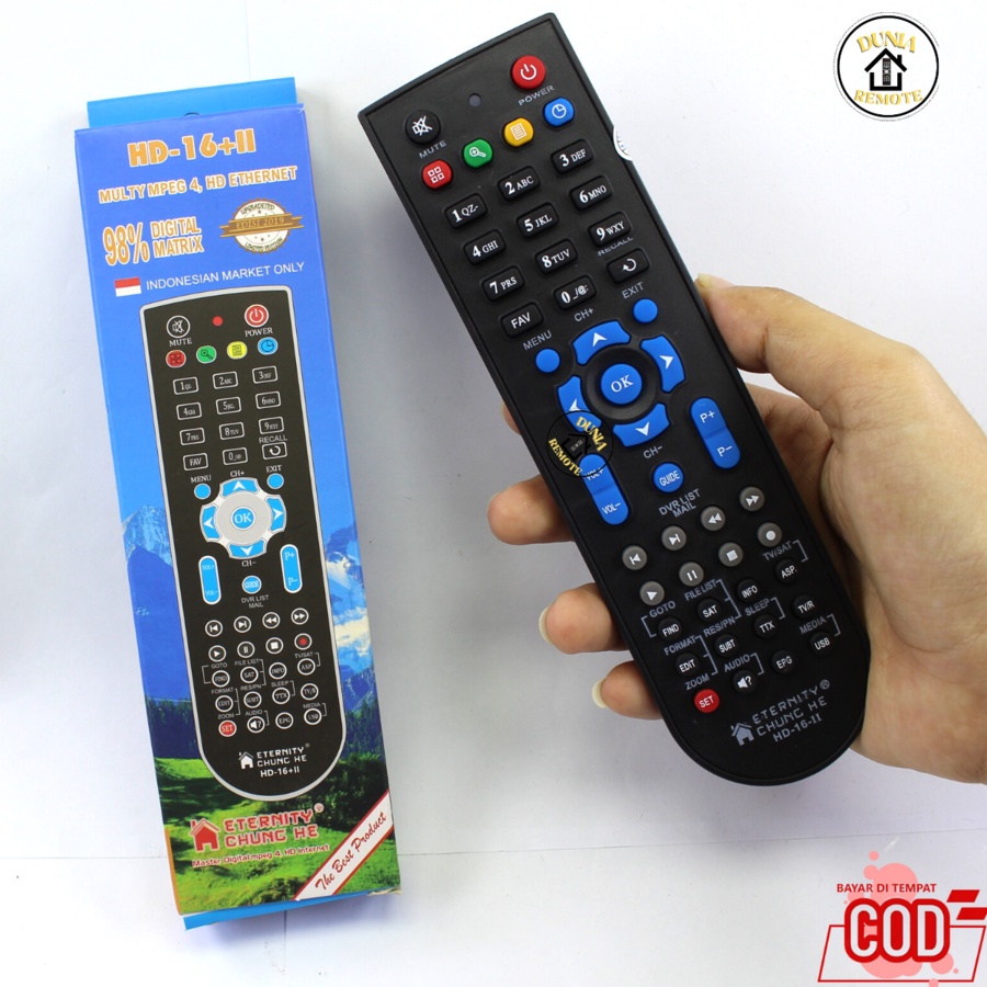 Remote Remote Multi Receiver Parabola Mp4 Master HD Generasi NEW HD 16 +II