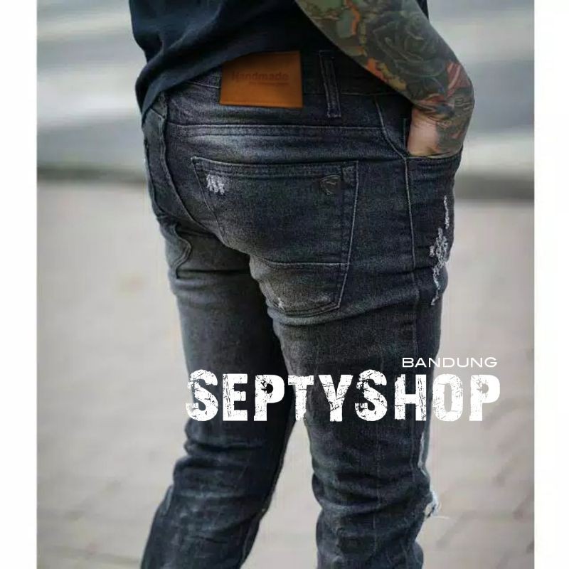 Celana Jeans Pria Black Viper APPAREL™ Destroy-VLG36 Series ORIGINAL