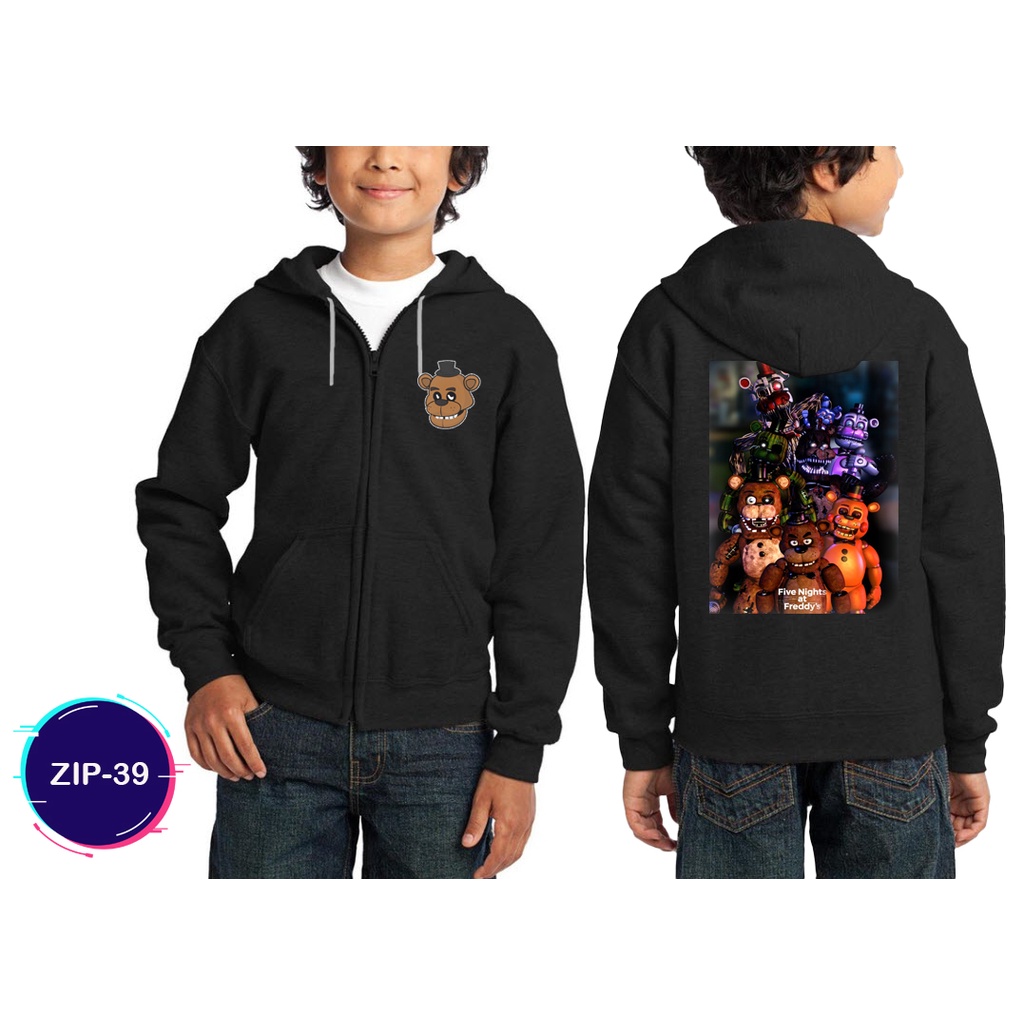 Jaket Five Nights at Freddy Jaket Sweater Anak Hoodie Zipper Trendy #ZIP-39