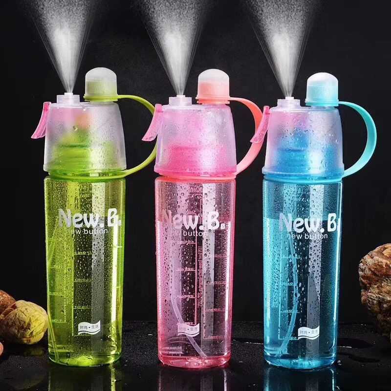 BOTOL MINUM SPRAY 600ML ANTI BOCOR/ BOTLE SPRAY SPORT WATER BPA FREE