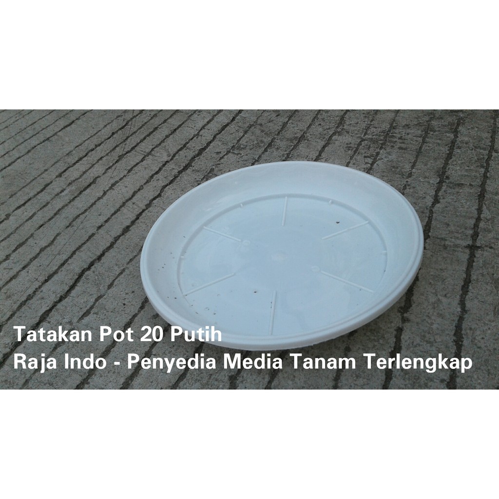 Alas Pot 20 Cm Putih Tray / Gbl / Eco-20 / Alas Tawon 20 Pot 20 Putih Pot Gentong Putih 24 21 20 Cm