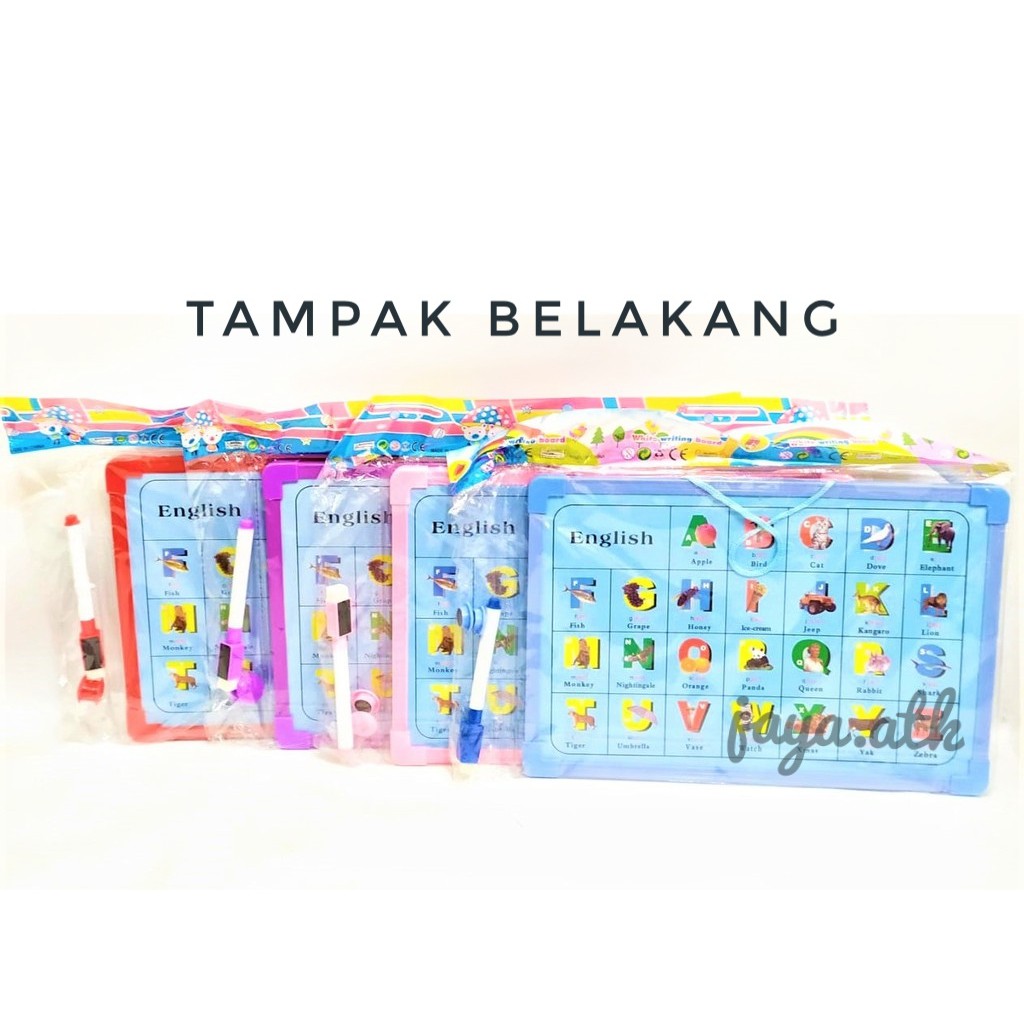 PAPAN TULIS MAGNET WHITEBOARD ANAK KARAKTER SOUVENIR PAPAN TULIS KECIL 25X35 CM