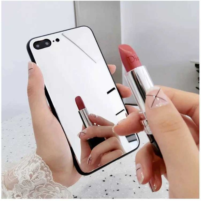 mirror softcase case oppo reno 5 4 4f a74 A95 4g realme c20 a15 a54 C11 2021 6 4g 5g reno 6 5g oppo a57 2022