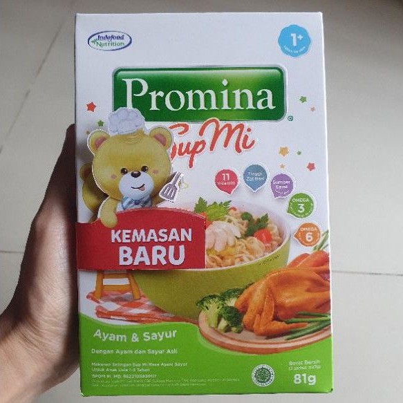 Promina SUP MI AYAM SAYUR sup mie 1+ balita 120gr