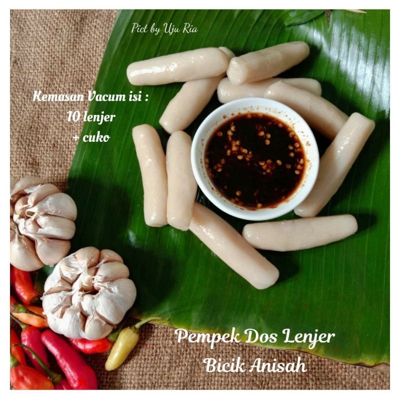 

Pempek Palembang / Paket Lenjer Dos isi 10 / Pempek Bicik anisah / Pempek murah