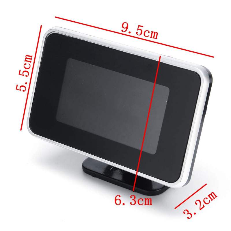 2in1 LCD Digital Pengukur Temperatur Air + Voltmeter Tekanan  Air untuk Mobil 12-24V Water Temp Temperature M10