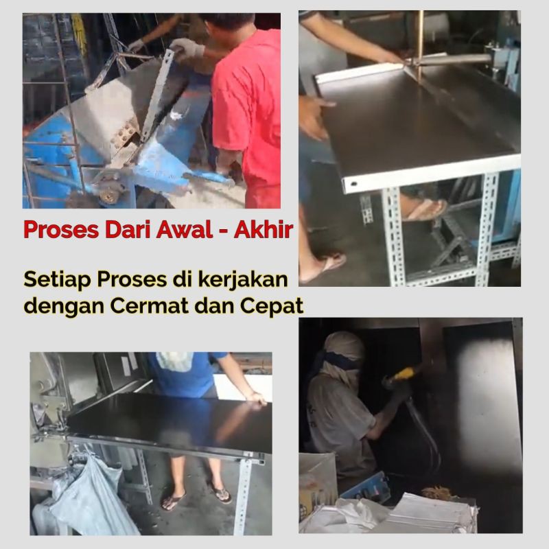 Rak Besi Susun Siku / Tingkat - Rak Serbaguna display Produk