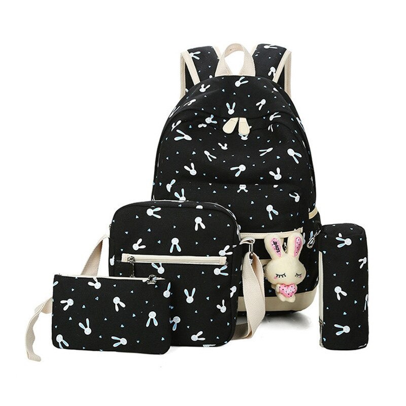 KSO_BAG - Tas Ransel Anak Wanita Terbaru 2021 Kekinian Backpack Rabbit 4in1 Korean Style Murah