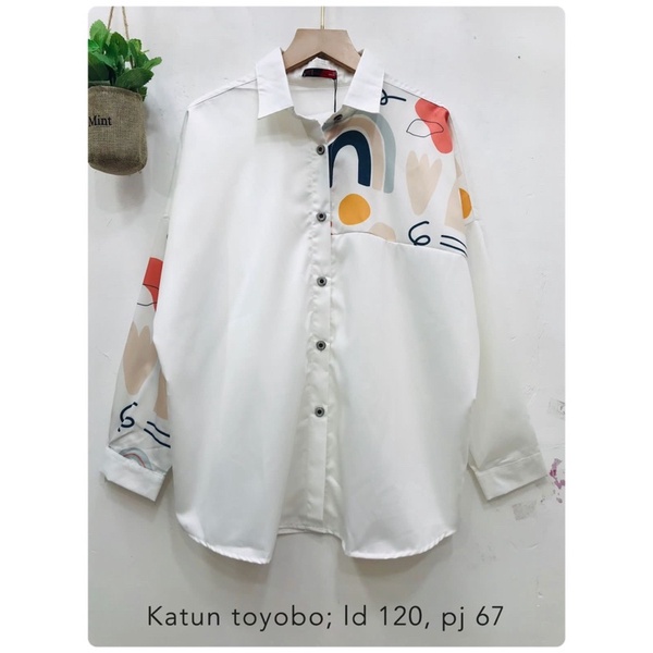 SALEEE TOYOBO PRINT SHIRT