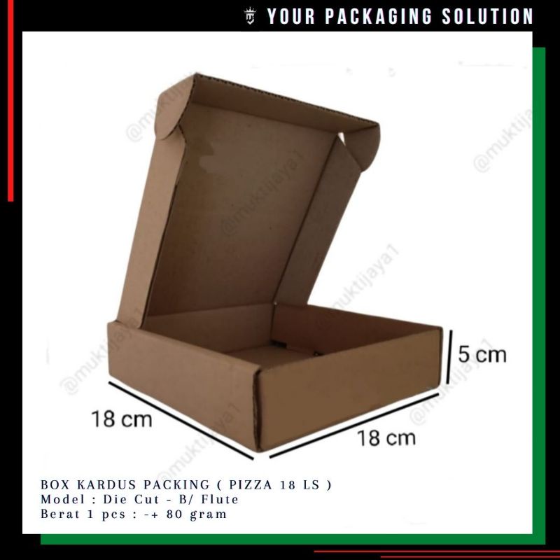

Box Pizza 18 LS • 18x18x5cm • Kotak/ Kardus/ Karton/ Pizza